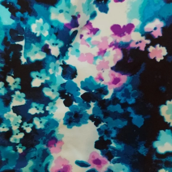 NEW ZeroXposur quick dry active floral tie-dye Helix tankini top with UPF 30 - Picture 6 of 10